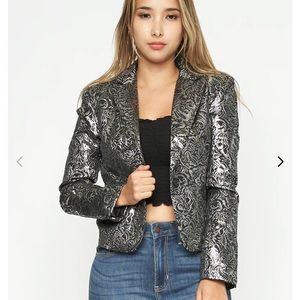 NEW Metallic Crop Jacket